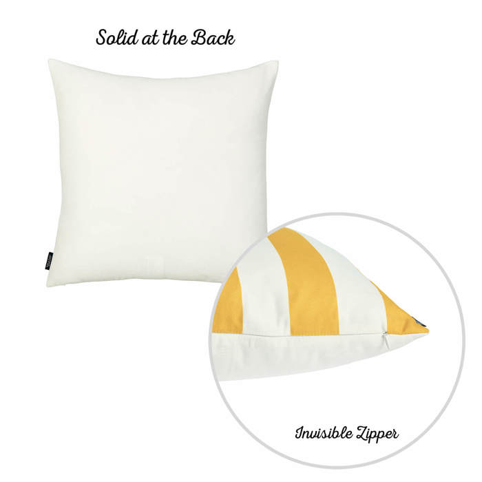 Decorative Geometric Stripe Throw Pillow Cover 18" in. x 18" in. Square for Couch, Bedding