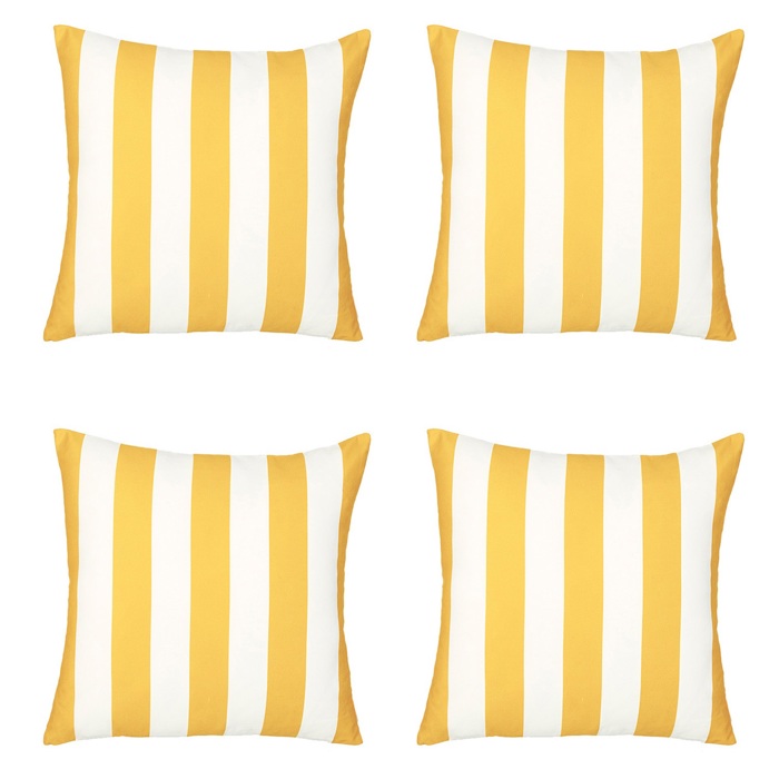 Decorative Geometric Stripe Throw Pillow Cover 18" in. x 18" in. Square for Couch, Bedding