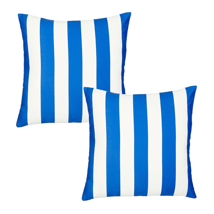 Decorative Geometric Stripe Throw Pillow Cover 18" in. x 18" in. Square for Couch, Bedding