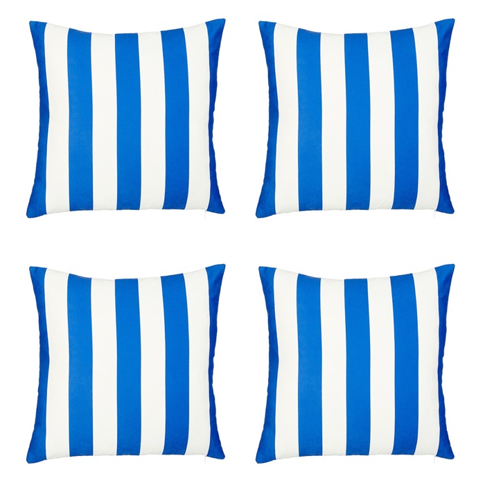 Decorative Geometric Stripe Throw Pillow Cover 18" in. x 18" in. Square for Couch, Bedding