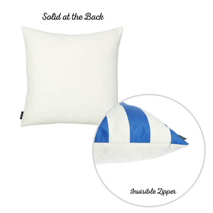 Decorative Geometric Stripe Throw Pillow Cover 18" in. x 18" in. Square for Couch, Bedding