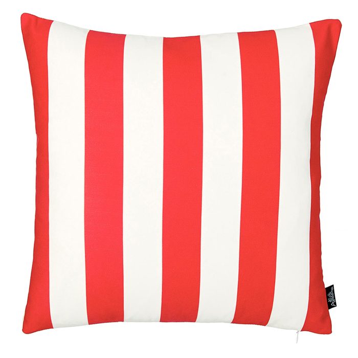 Decorative Geometric Stripe Throw Pillow Cover 18" in. x 18" in. Square for Couch, Bedding