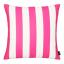 Pink Single Decorative Geometric Stripe Throw Pillow Cover 18" in. x 18" in. Square for Couch, Bedding