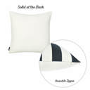 Black 4-piece Decorative Geometric Stripe Throw Pillow Cover 18" in. x 18" in. Square for Couch, Bedding
