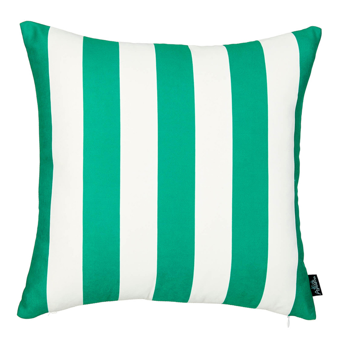 Decorative Geometric Stripe Throw Pillow Cover 18" in. x 18" in. Square for Couch, Bedding