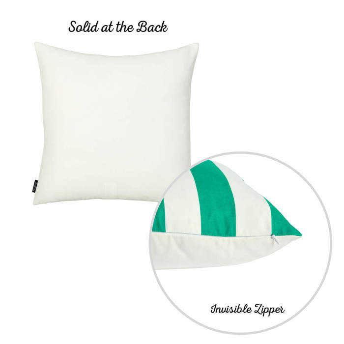 Decorative Geometric Stripe Throw Pillow Cover 18" in. x 18" in. Square for Couch, Bedding