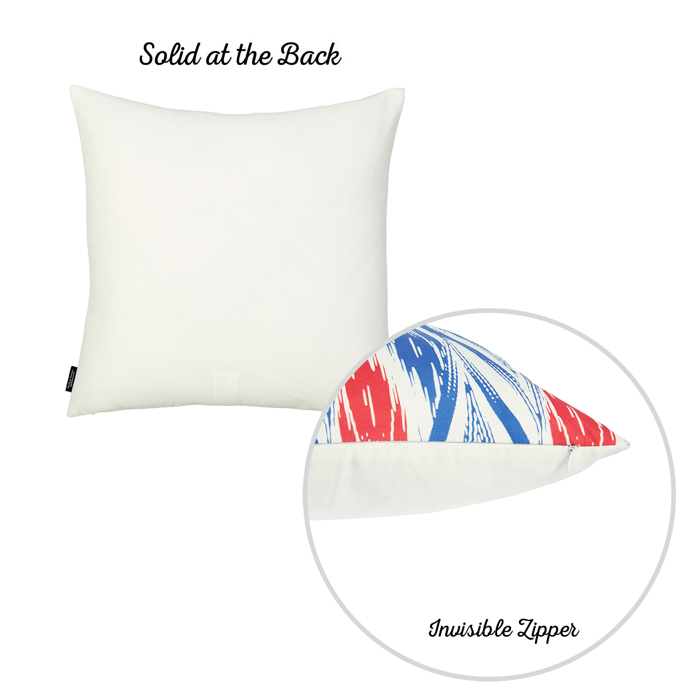 Geometric Decorative Throw Pillow Cover 18" in. x 18" in.  Square for Couch, Bedding