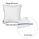 Anchor 4-piece Nautical Coastal Decorative Throw Pillow Cover 18" in. x 18" in. Square 