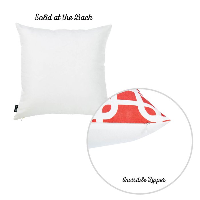 Nautical Geometric Decorative Throw Pillow Cover 18" in. x 18" in. Square