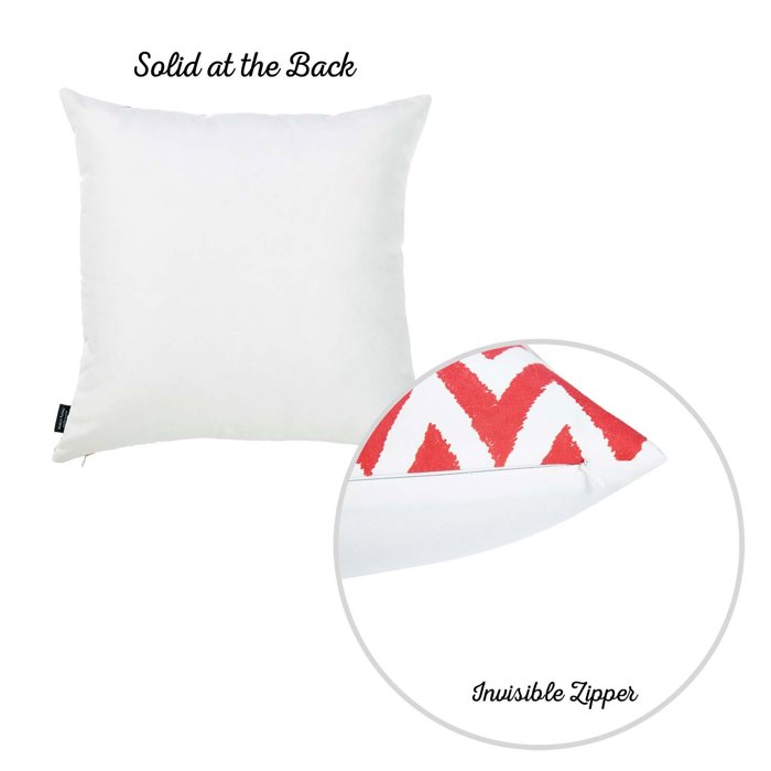 Nautical Geometric Decorative Throw Pillow Cover 18" in. x 18" in. Square