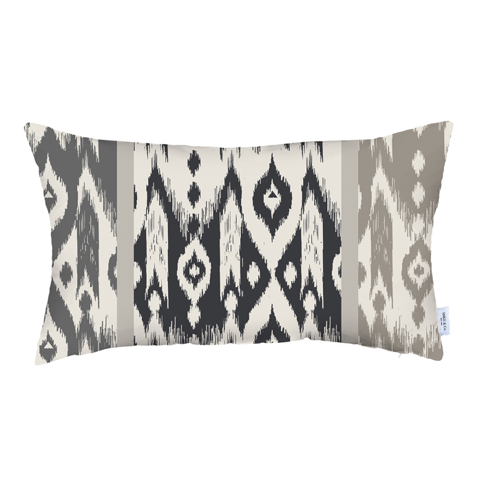 Ikat Lumbar 12"x 20" & Square 18"x 18" Boho Throw Pillow Covers Sets