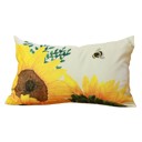 Design 4 - 12x20 Single Decorative Fall Thanksgiving Throw Pillow Cover Sunflowers 18" x 18" Lumbar & Square for Couch, Bedding