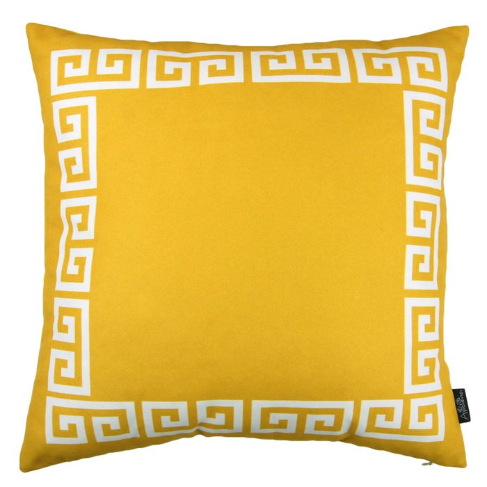 Decorative Throw Pillow Cover Greek Key Square & Lumbar for Couch, Bedding