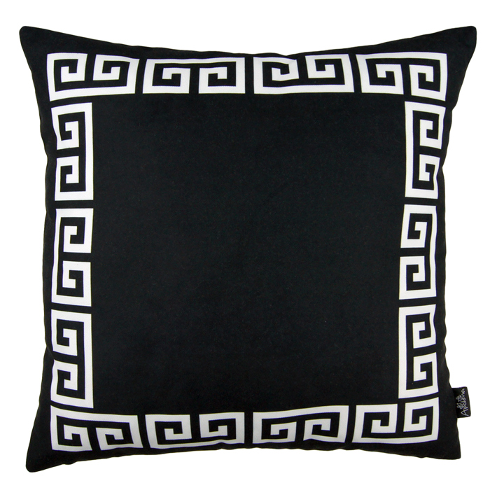 Decorative Throw Pillow Cover Greek Key Square & Lumbar for Couch, Bedding