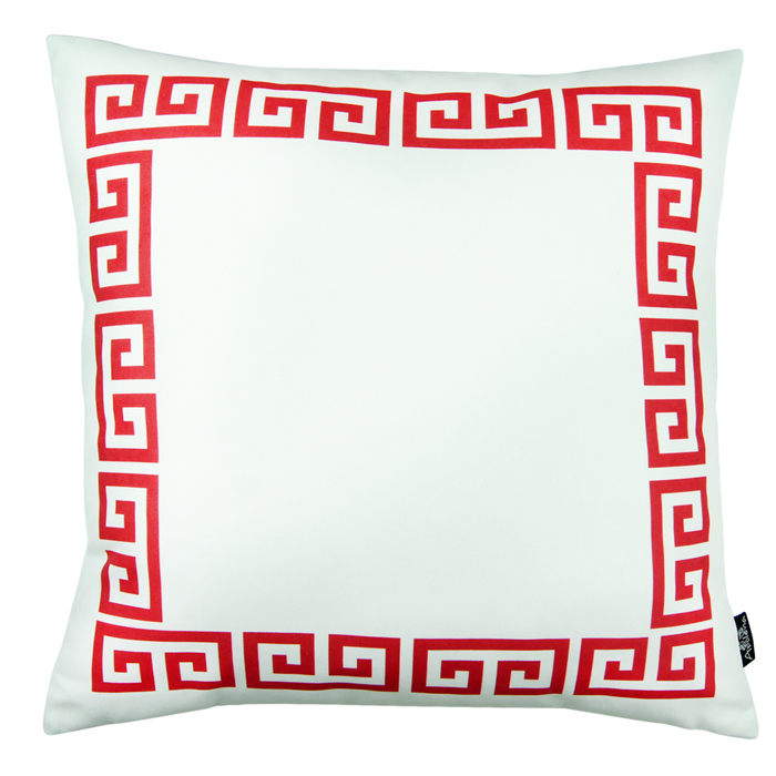 Decorative Throw Pillow Cover Greek Key Square & Lumbar for Couch, Bedding