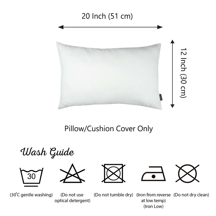 Honey Set of 2 Decorative Throw Pillow Cover Solid Color Lumbar & Square Pillowcase for Couch, Bedding