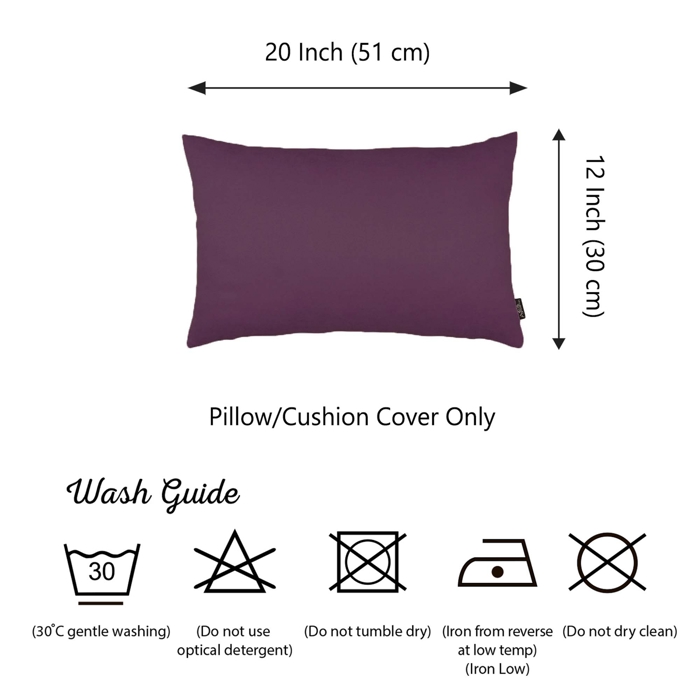 Honey Set of 2 Decorative Throw Pillow Cover Solid Color Lumbar & Square Pillowcase for Couch, Bedding