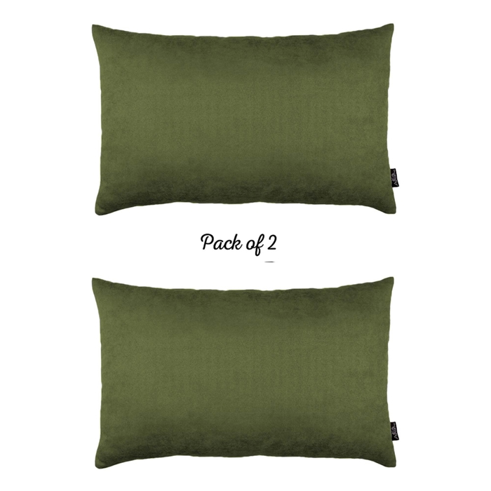 Honey Set of 2 Decorative Throw Pillow Cover Solid Color Lumbar & Square Pillowcase for Couch, Bedding