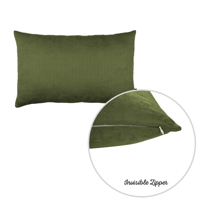 Honey Set of 2 Decorative Throw Pillow Cover Solid Color Lumbar & Square Pillowcase for Couch, Bedding