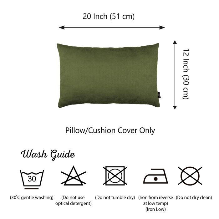 Honey Set of 2 Decorative Throw Pillow Cover Solid Color Lumbar & Square Pillowcase for Couch, Bedding