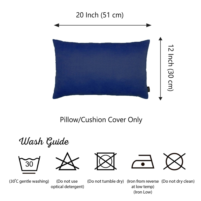 Honey Set of 2 Decorative Throw Pillow Cover Solid Color Lumbar & Square Pillowcase for Couch, Bedding