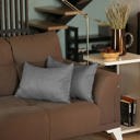 Gray 12X20" Honey Set of 2 Decorative Throw Pillow Cover Solid Color Lumbar & Square Pillowcase for Couch, Bedding