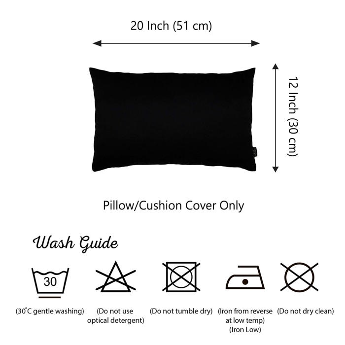 Honey Set of 2 Decorative Throw Pillow Cover Solid Color Lumbar & Square Pillowcase for Couch, Bedding