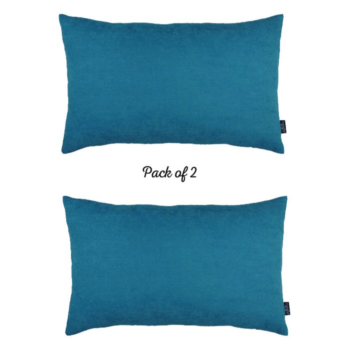 Honey Set of 2 Decorative Throw Pillow Cover Solid Color Lumbar & Square Pillowcase for Couch, Bedding