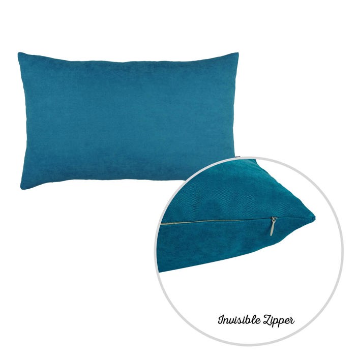 Honey Set of 2 Decorative Throw Pillow Cover Solid Color Lumbar & Square Pillowcase for Couch, Bedding