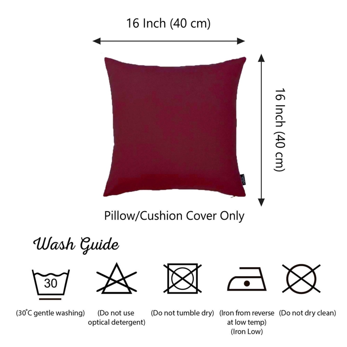 Honey Set of 2 Decorative Throw Pillow Cover Solid Color Lumbar & Square Pillowcase for Couch, Bedding