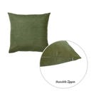 Fern Green 16X16" Honey Set of 2 Decorative Throw Pillow Cover Solid Color Lumbar & Square Pillowcase for Couch, Bedding