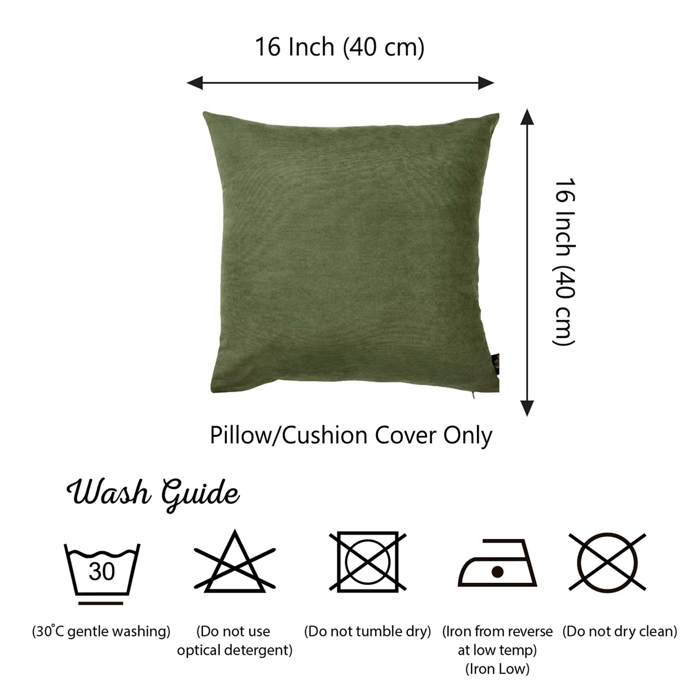 Honey Set of 2 Decorative Throw Pillow Cover Solid Color Lumbar & Square Pillowcase for Couch, Bedding