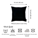 Black 16X16" Honey Set of 2 Decorative Throw Pillow Cover Solid Color Lumbar & Square Pillowcase for Couch, Bedding