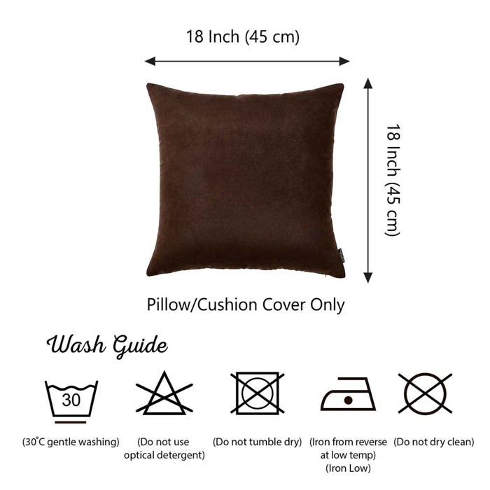 Honey Set of 2 Decorative Throw Pillow Cover Solid Color Lumbar & Square Pillowcase for Couch, Bedding