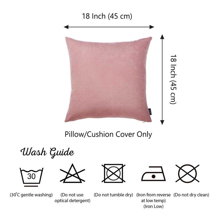 Honey Set of 2 Decorative Throw Pillow Cover Solid Color Lumbar & Square Pillowcase for Couch, Bedding