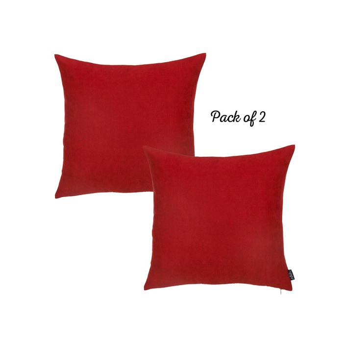 Honey Set of 2 Decorative Throw Pillow Cover Solid Color Lumbar & Square Pillowcase for Couch, Bedding