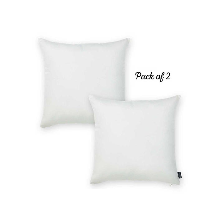 Honey Set of 2 Decorative Throw Pillow Cover Solid Color Lumbar & Square Pillowcase for Couch, Bedding