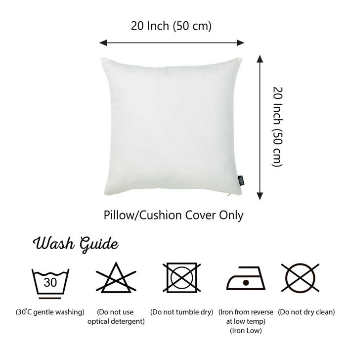 Honey Set of 2 Decorative Throw Pillow Cover Solid Color Lumbar & Square Pillowcase for Couch, Bedding