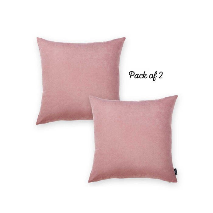 Honey Set of 2 Decorative Throw Pillow Cover Solid Color Lumbar & Square Pillowcase for Couch, Bedding