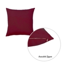 Claret Red 20X20" Honey Set of 2 Decorative Throw Pillow Cover Solid Color Lumbar & Square Pillowcase for Couch, Bedding