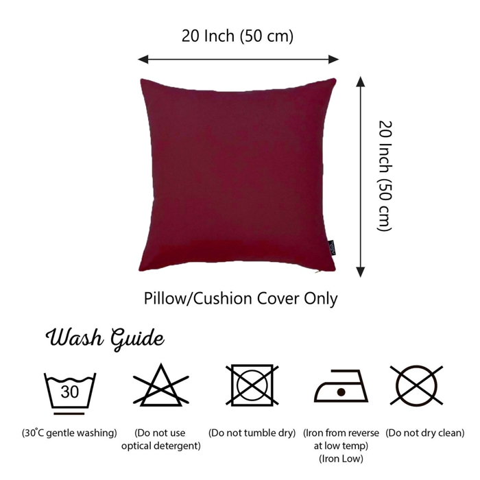 Honey Set of 2 Decorative Throw Pillow Cover Solid Color Lumbar & Square Pillowcase for Couch, Bedding