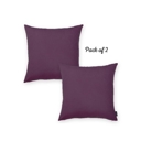 Purple 20X20" Honey Set of 2 Decorative Throw Pillow Cover Solid Color Lumbar & Square Pillowcase for Couch, Bedding