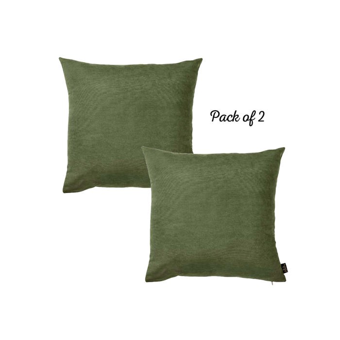 Honey Set of 2 Decorative Throw Pillow Cover Solid Color Lumbar & Square Pillowcase for Couch, Bedding