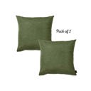 Fern Green 20X20" Honey Set of 2 Decorative Throw Pillow Cover Solid Color Lumbar & Square Pillowcase for Couch, Bedding