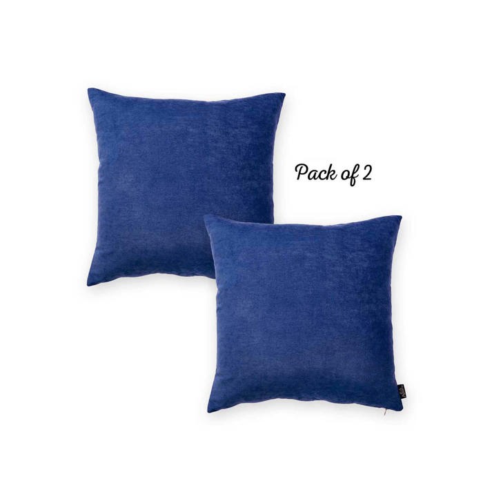 Honey Set of 2 Decorative Throw Pillow Cover Solid Color Lumbar & Square Pillowcase for Couch, Bedding