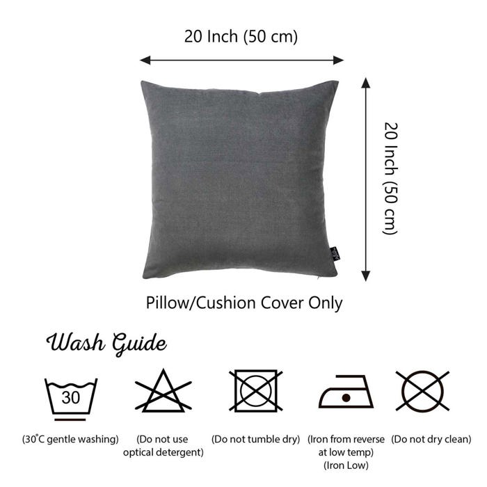 Honey Set of 2 Decorative Throw Pillow Cover Solid Color Lumbar & Square Pillowcase for Couch, Bedding