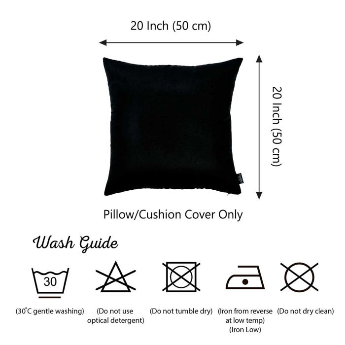 Honey Set of 2 Decorative Throw Pillow Cover Solid Color Lumbar & Square Pillowcase for Couch, Bedding