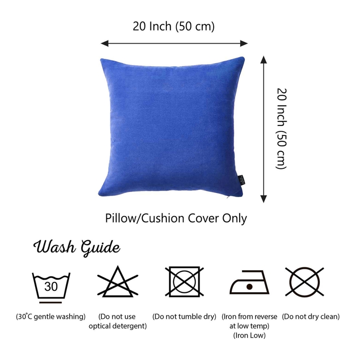 Honey Set of 2 Decorative Throw Pillow Cover Solid Color Lumbar & Square Pillowcase for Couch, Bedding