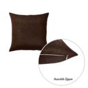 Brown 22X22" Honey Set of 2 Decorative Throw Pillow Cover Solid Color Lumbar & Square Pillowcase for Couch, Bedding