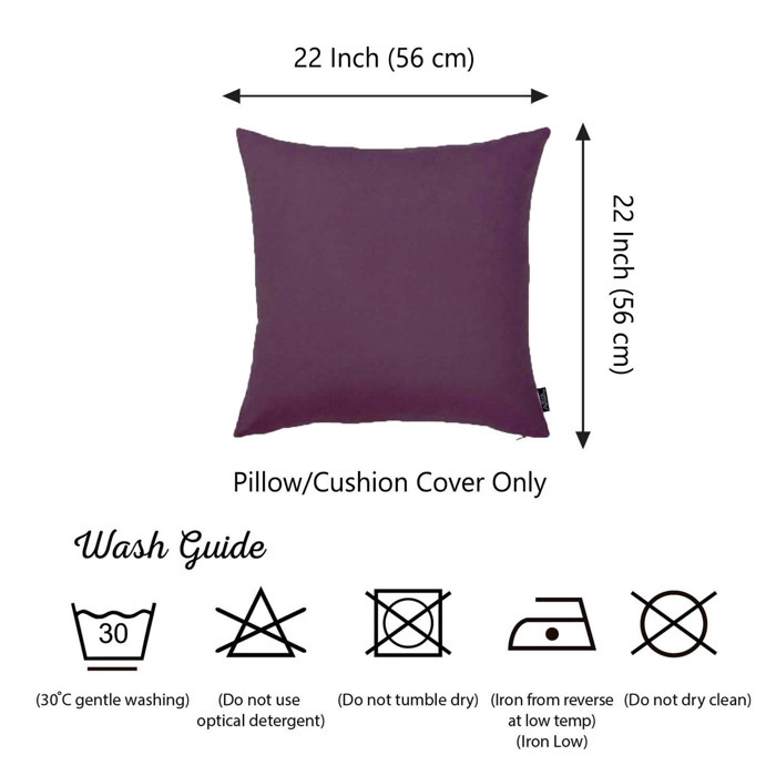 Honey Set of 2 Decorative Throw Pillow Cover Solid Color Lumbar & Square Pillowcase for Couch, Bedding